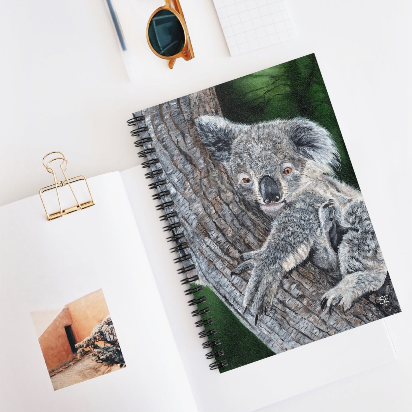 Koala Spiral Notebook — Ruled Journal for Wildlife Lovers