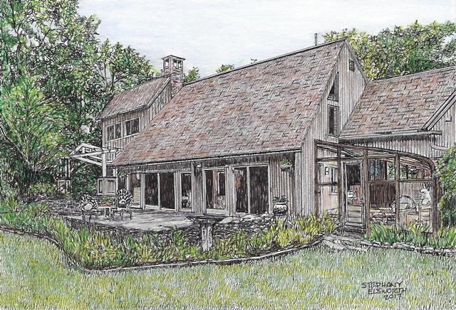 Custom Pen and Ink House Portraits