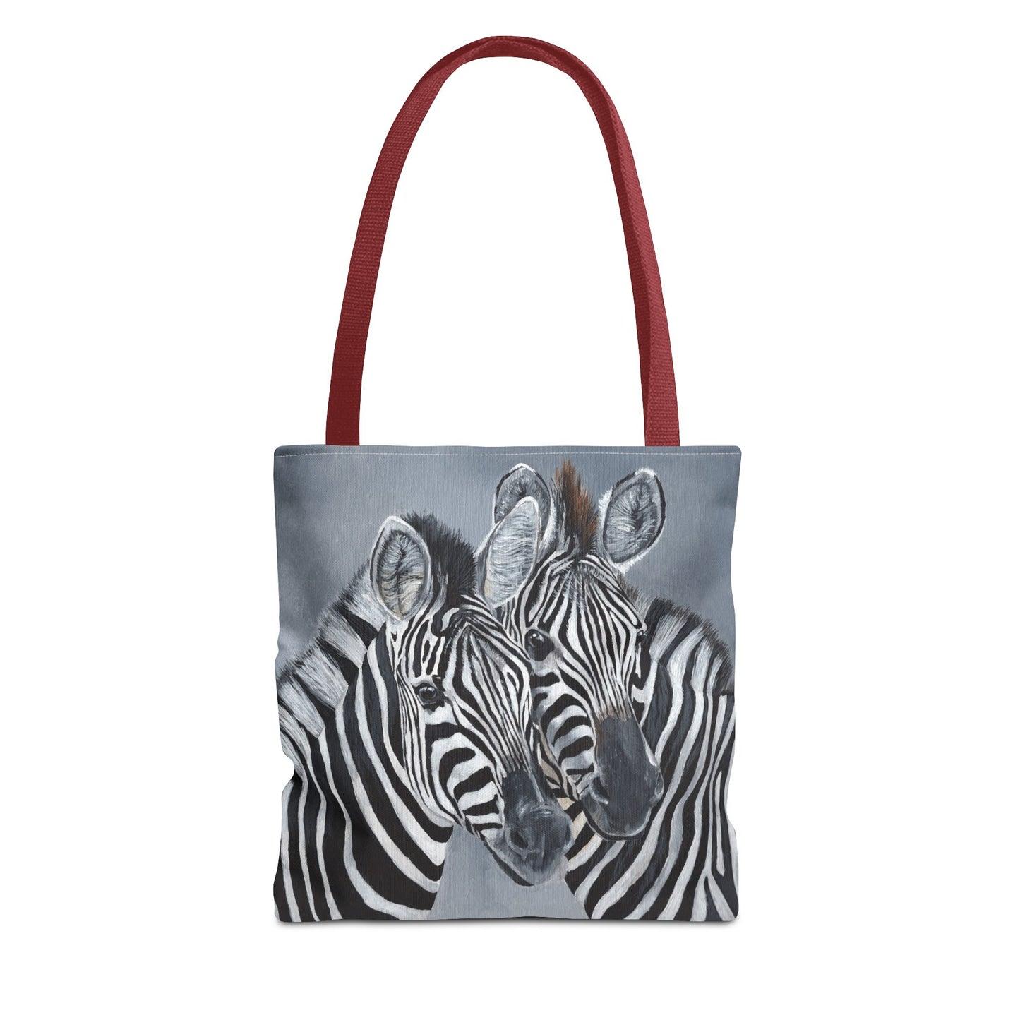 Zebra Pair Tote Bag — Artistic Black & White Animal Print Tote for Everyday Use