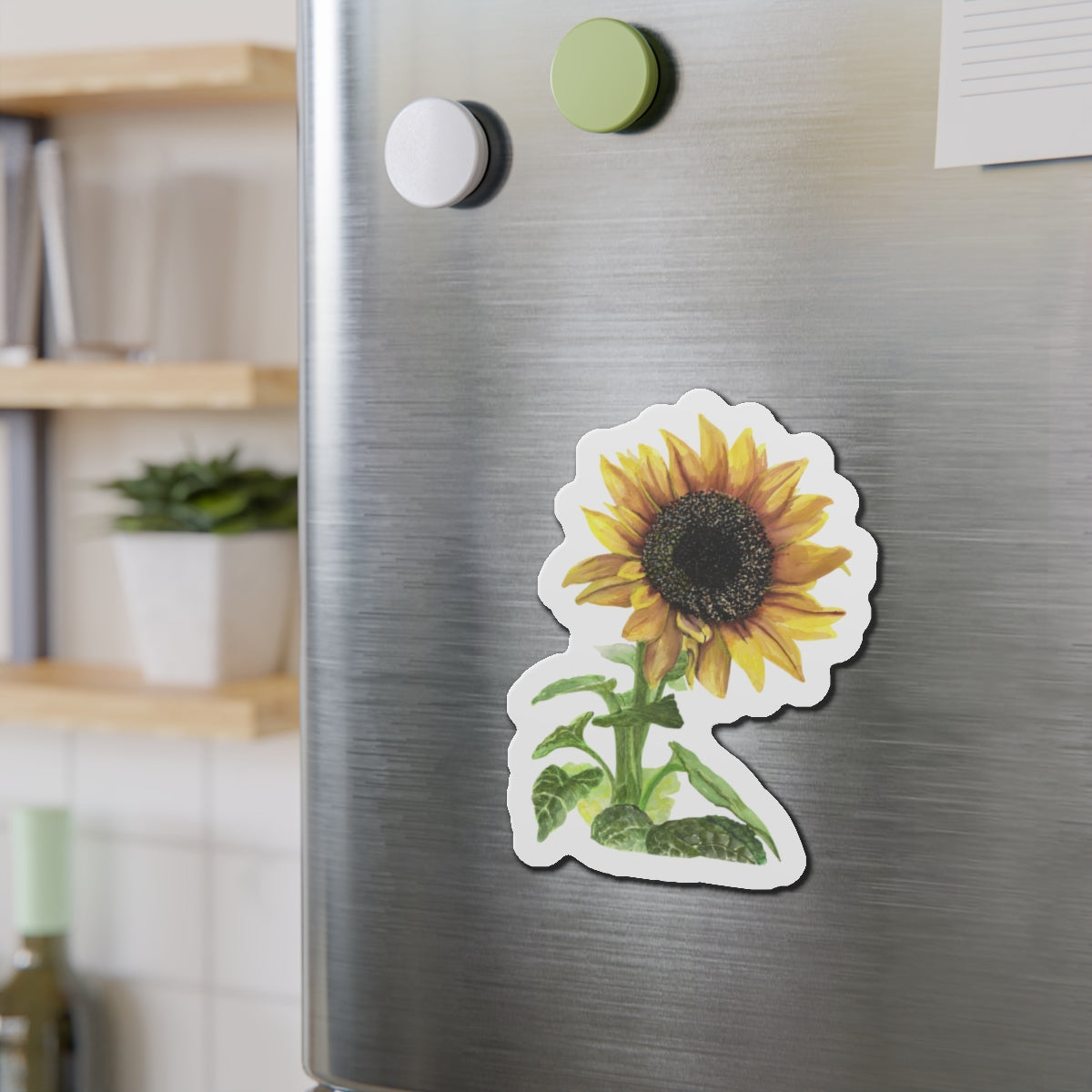 Sunflower Die-Cut Magnets