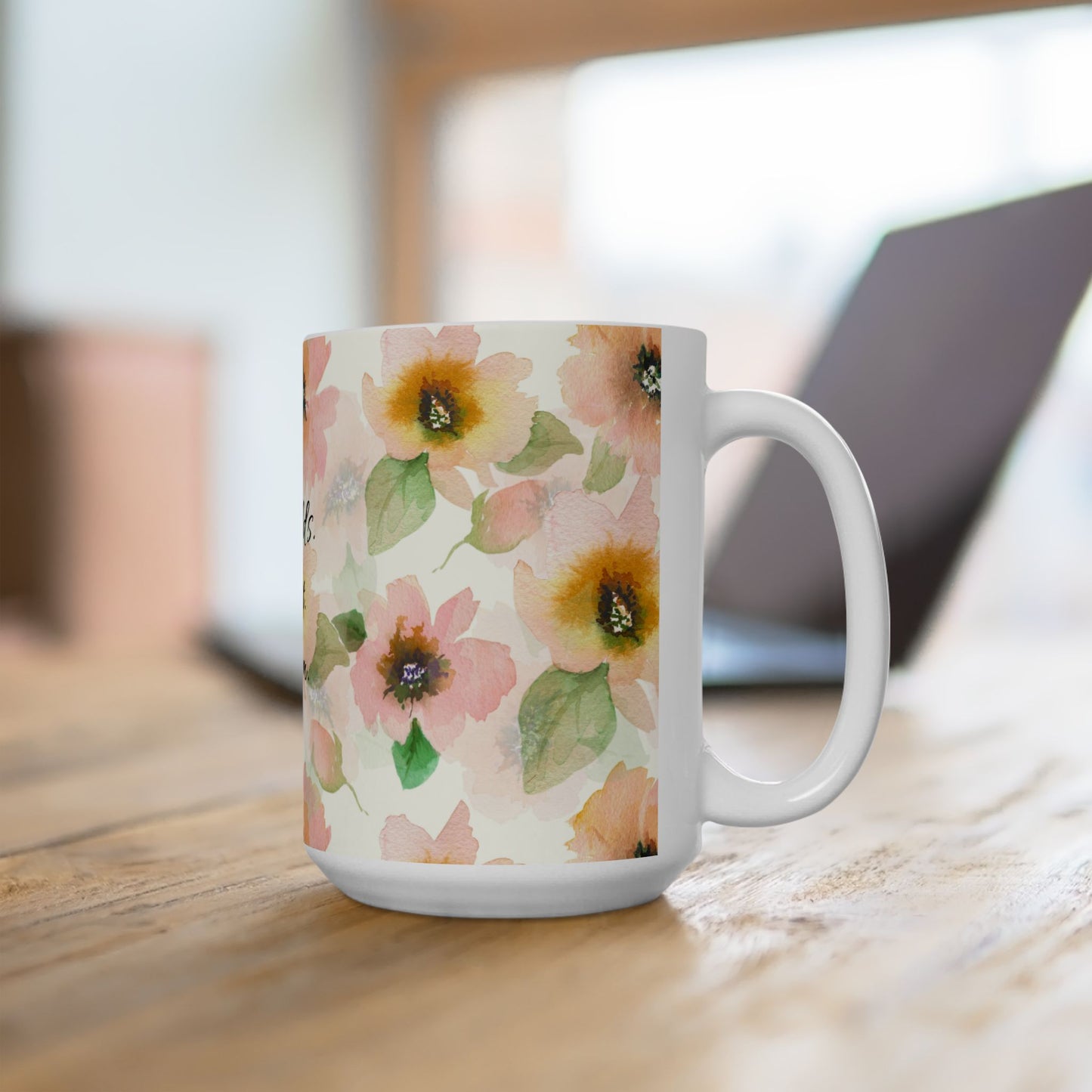 World's Best Mom Floral Ceramic Mug — Mother's Day Gift (11oz & 15oz)