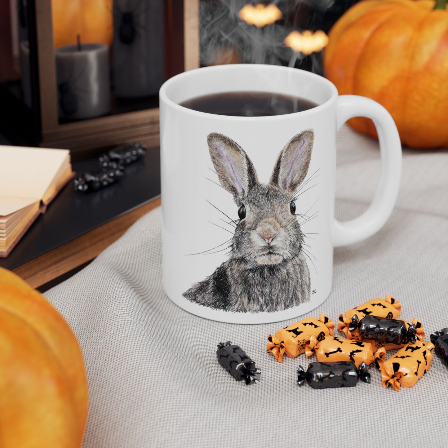 Rabbit Ceramic Mug, (11oz, 15oz)