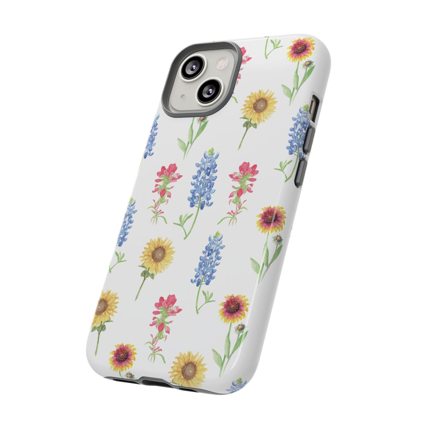 Texas Wildflower Pattern Tough Phone Cases