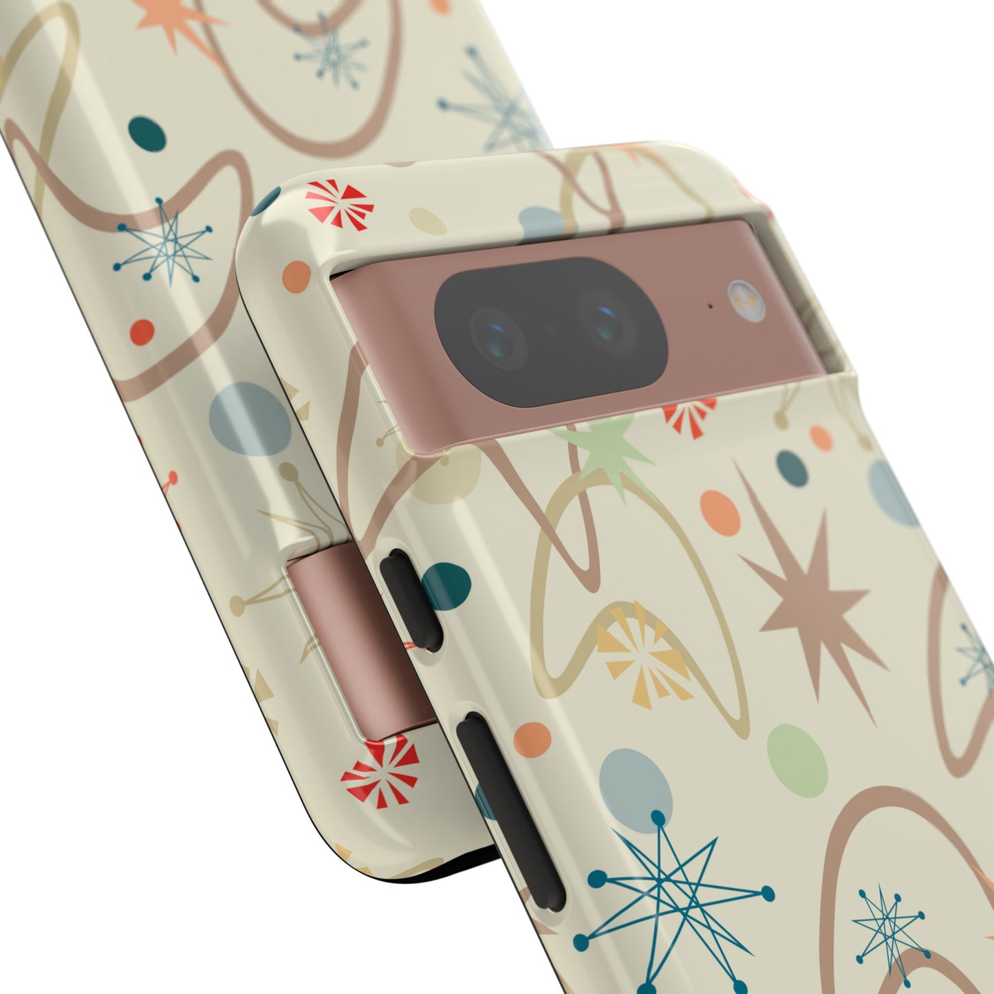 1950s Atomic Retro in Beige Tough Phone Cases