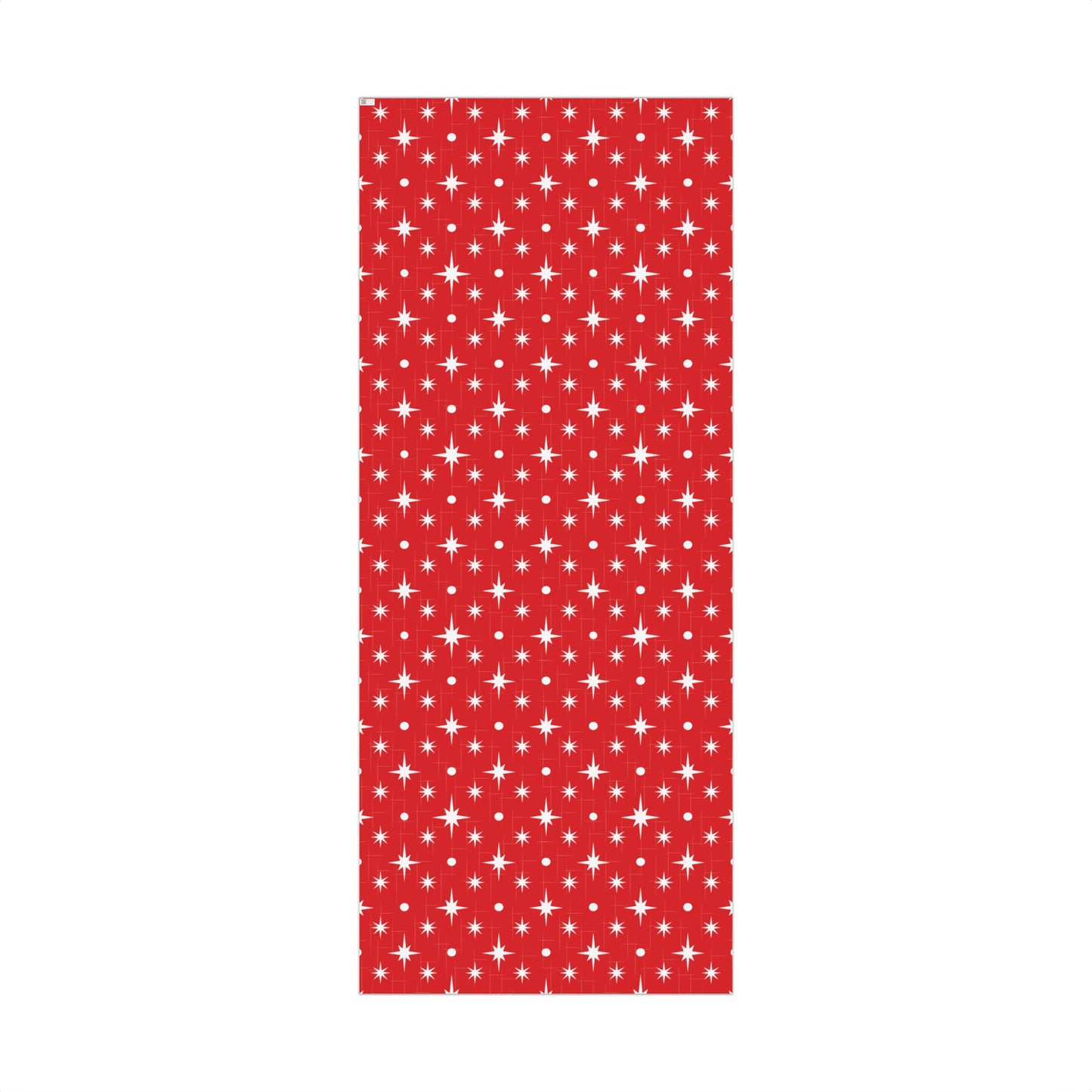 Christmas Star Red Gift Wrap Paper