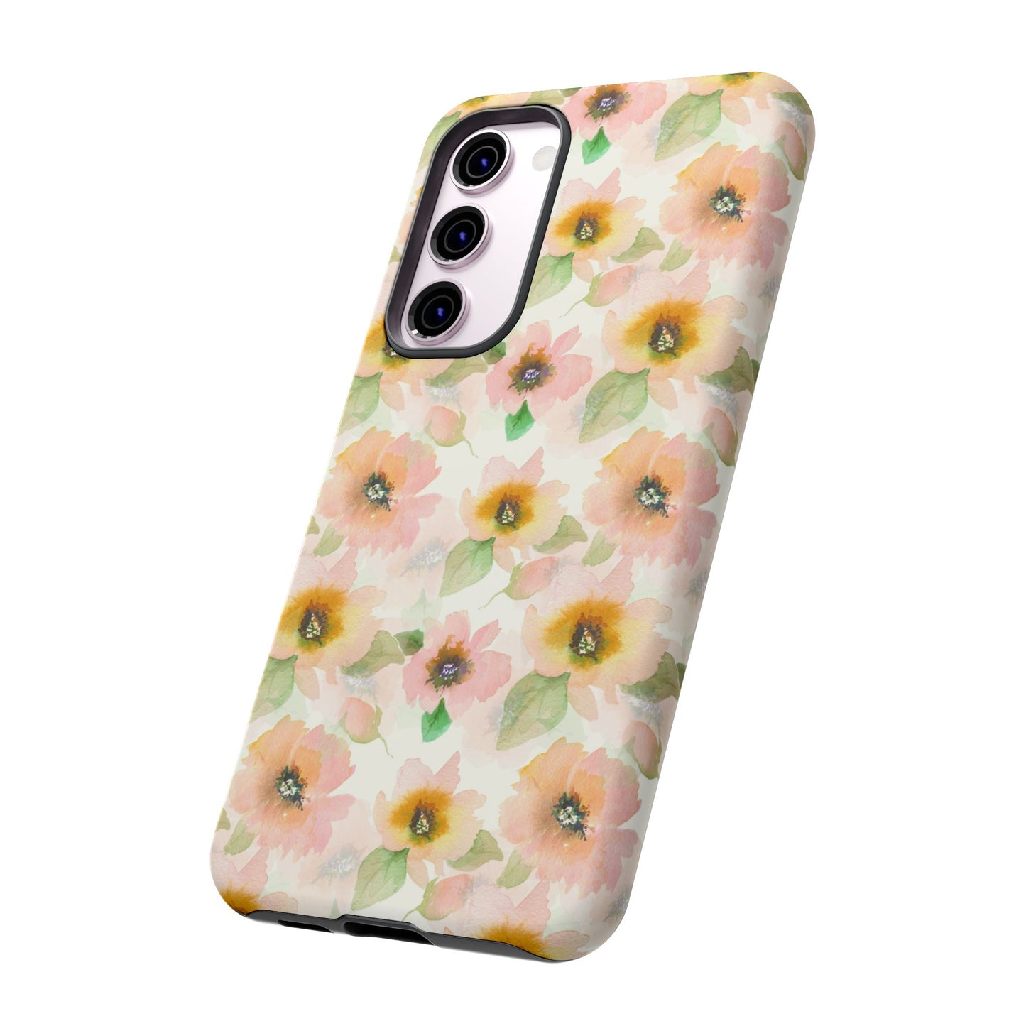 Soft Floral Pattern Tough Phone Cases