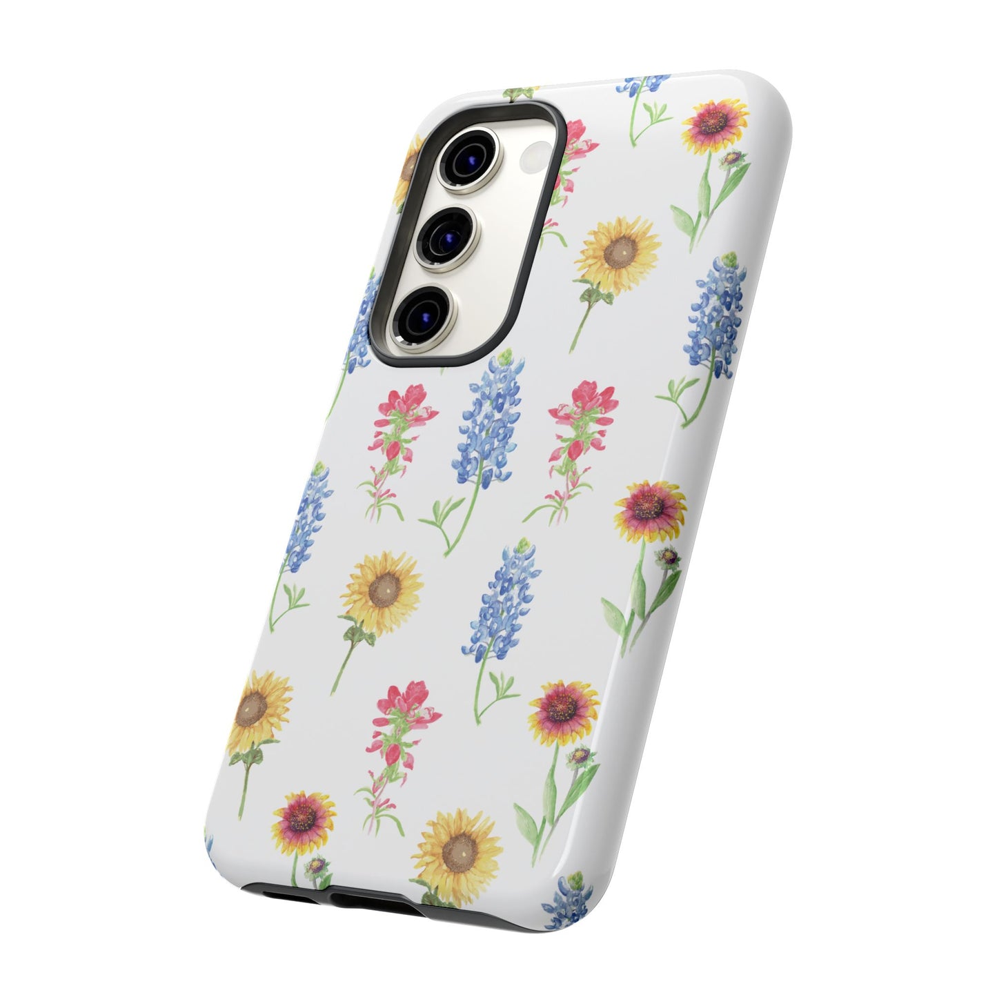 Texas Wildflower Pattern Tough Phone Cases