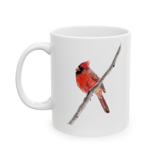 Northern Cardinal Ceramic Mug — Cardinal Coffee Cup (11oz/15oz)