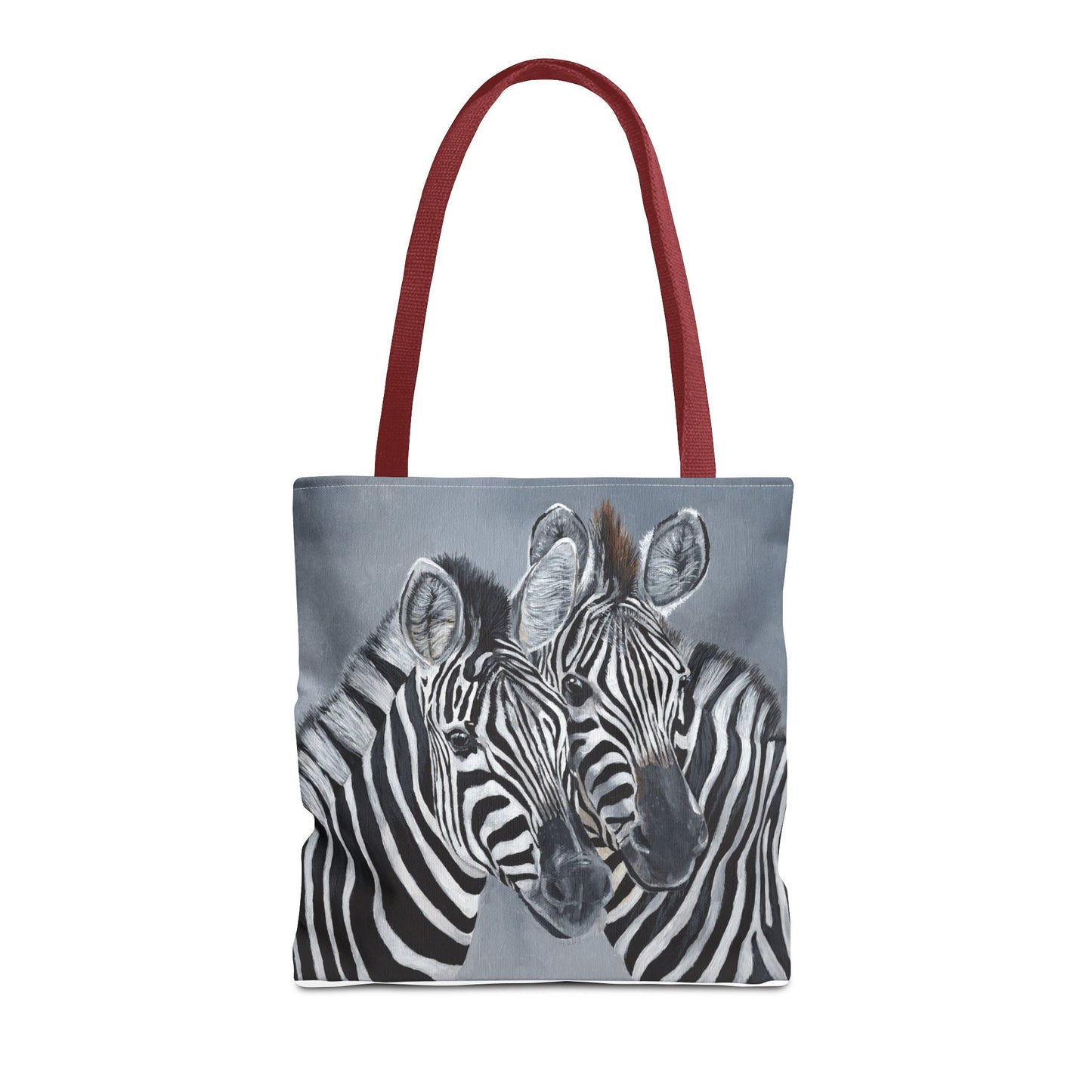 Zebra Pair Tote Bag — Artistic Black & White Animal Print Tote for Everyday Use