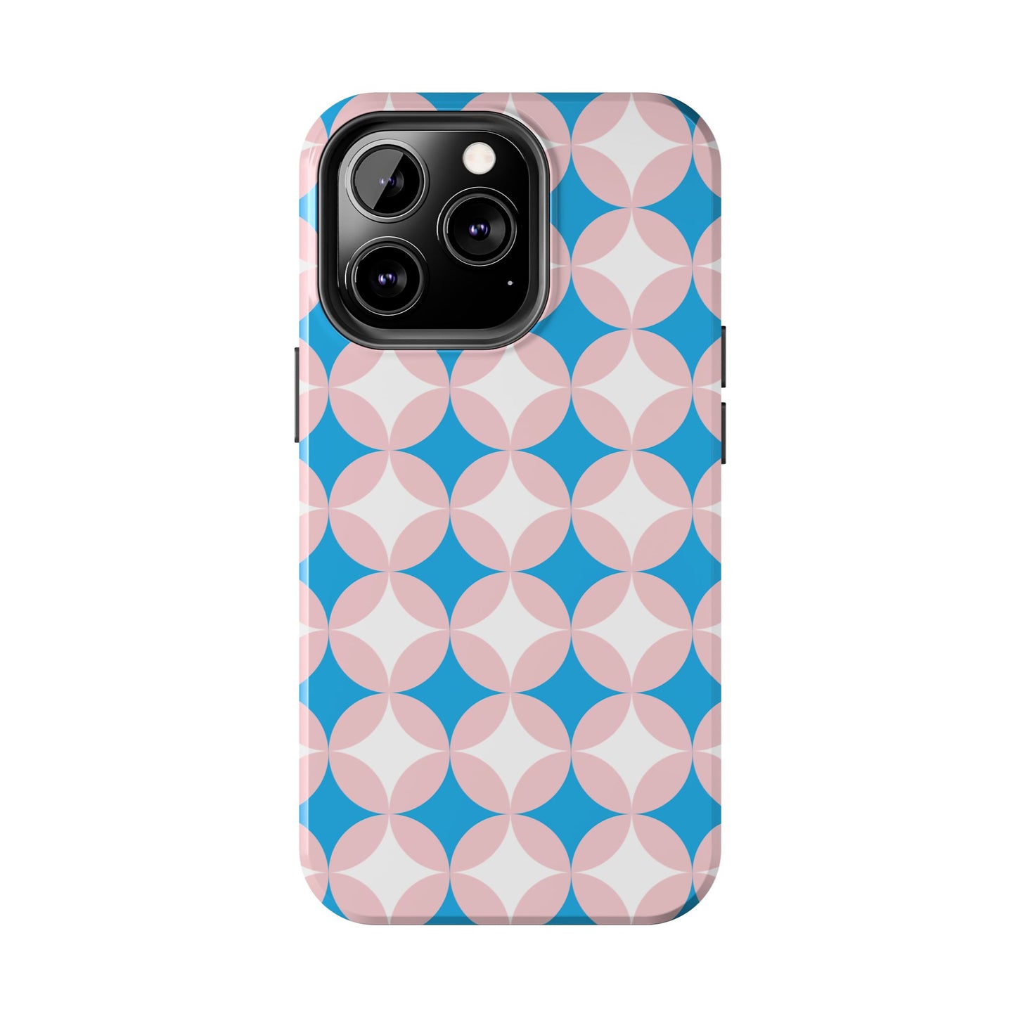 1950s Vintage Circle and Diamond Pattern Tough iPhone Cases