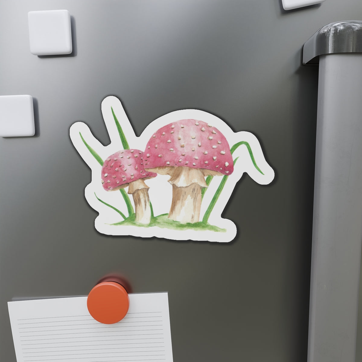 Watercolor Mushrooms Die-Cut Magnets