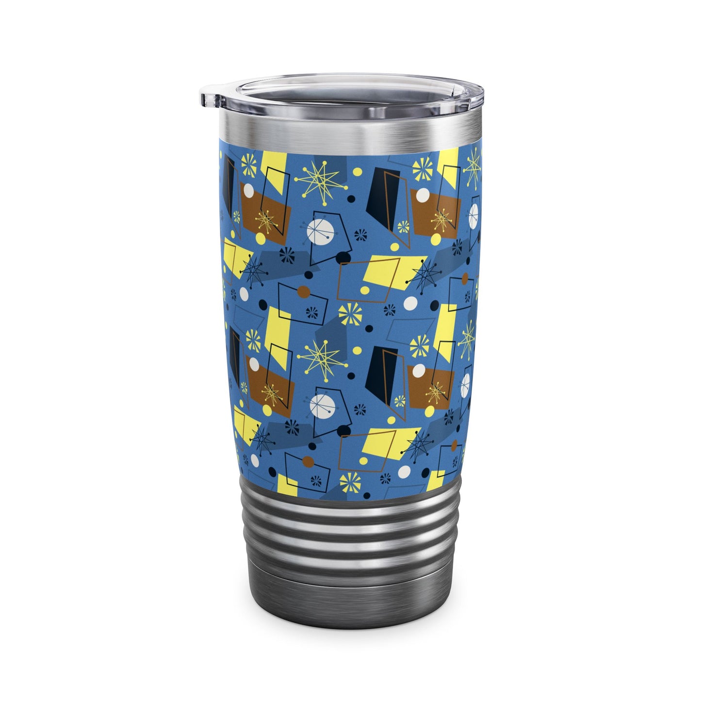 20oz Ringneck Tumbler — Mid-Century Retro Atomic Pattern
