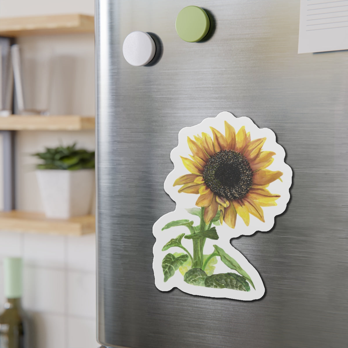 Sunflower Die-Cut Magnets