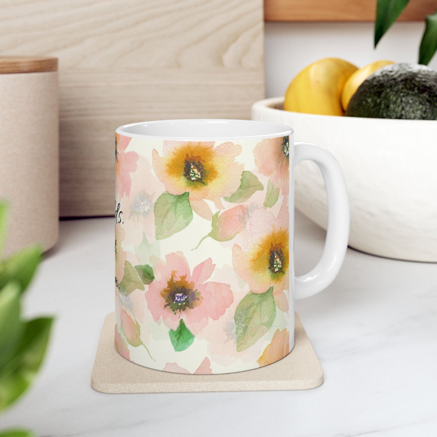 World's Best Mom Floral Ceramic Mug — Mother's Day Gift (11oz & 15oz)