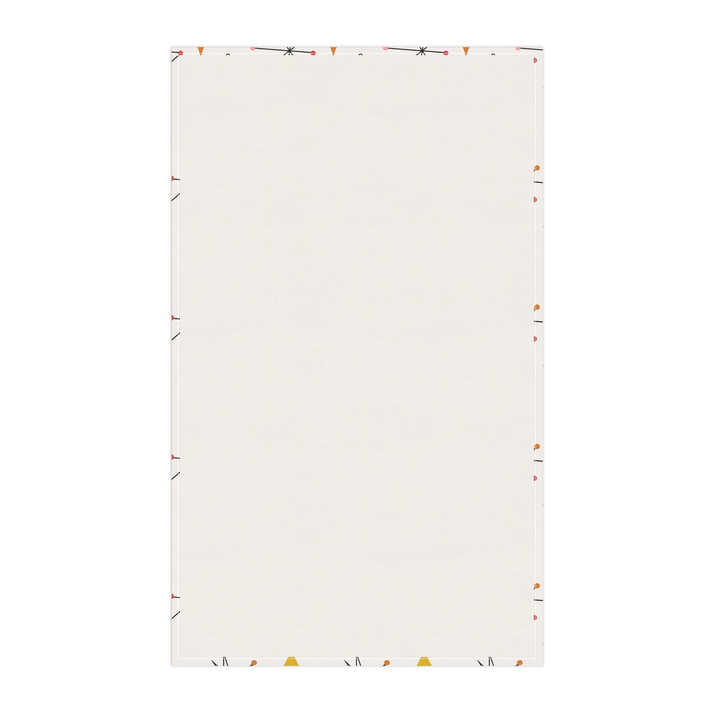 Mid-Century Starburst Tea Towel — Retro Atomic Kitchen Linen