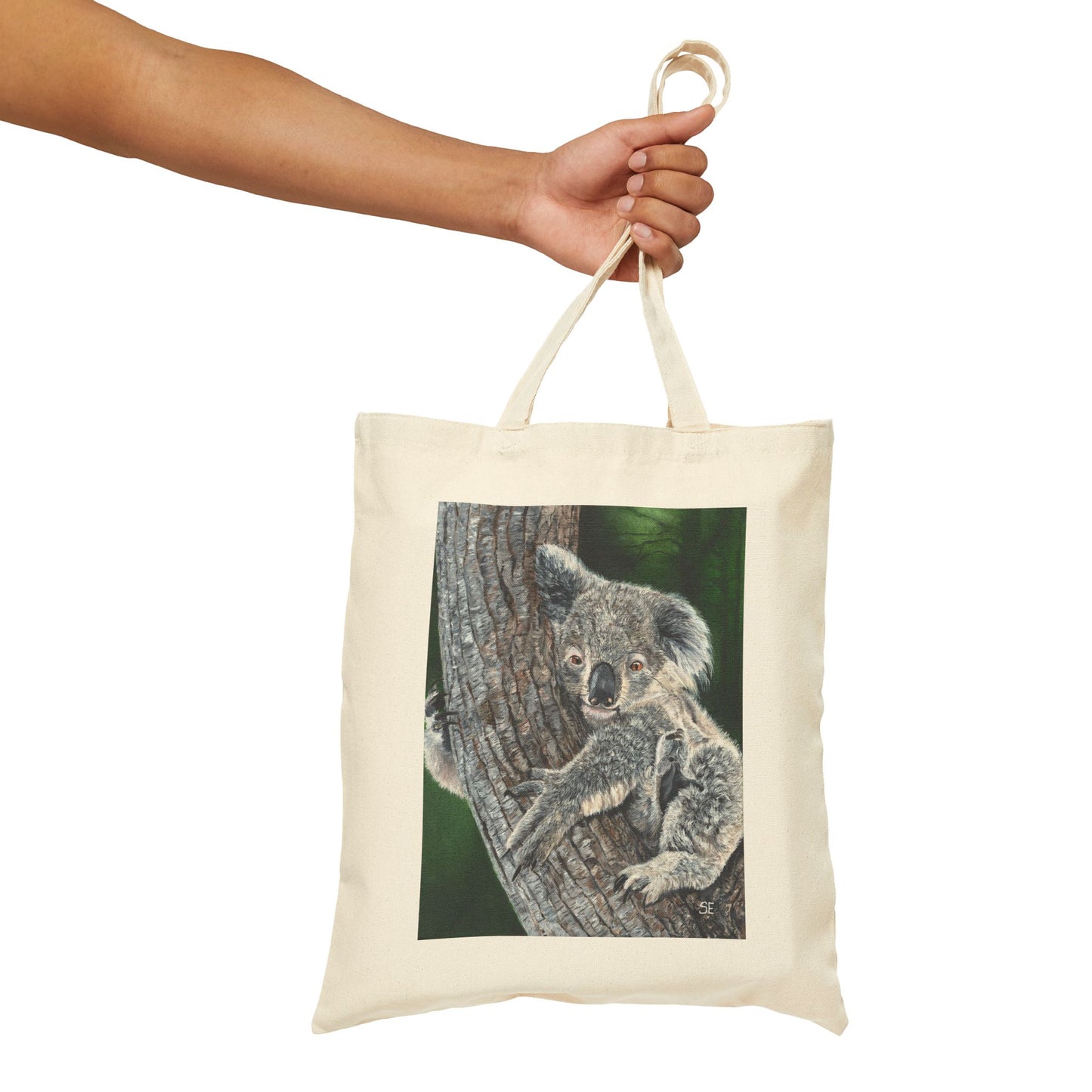 Koala Canvas Tote Bag – Cute Wildlife Print Eco-Friendly Shopper