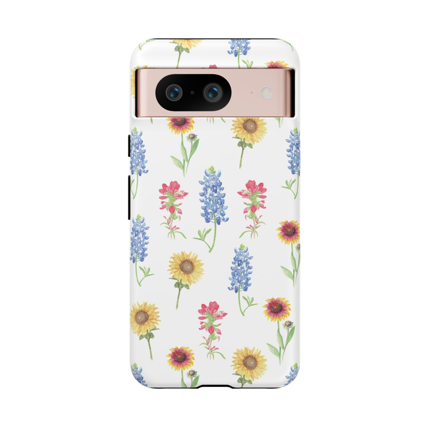 Texas Wildflower Pattern Tough Phone Cases