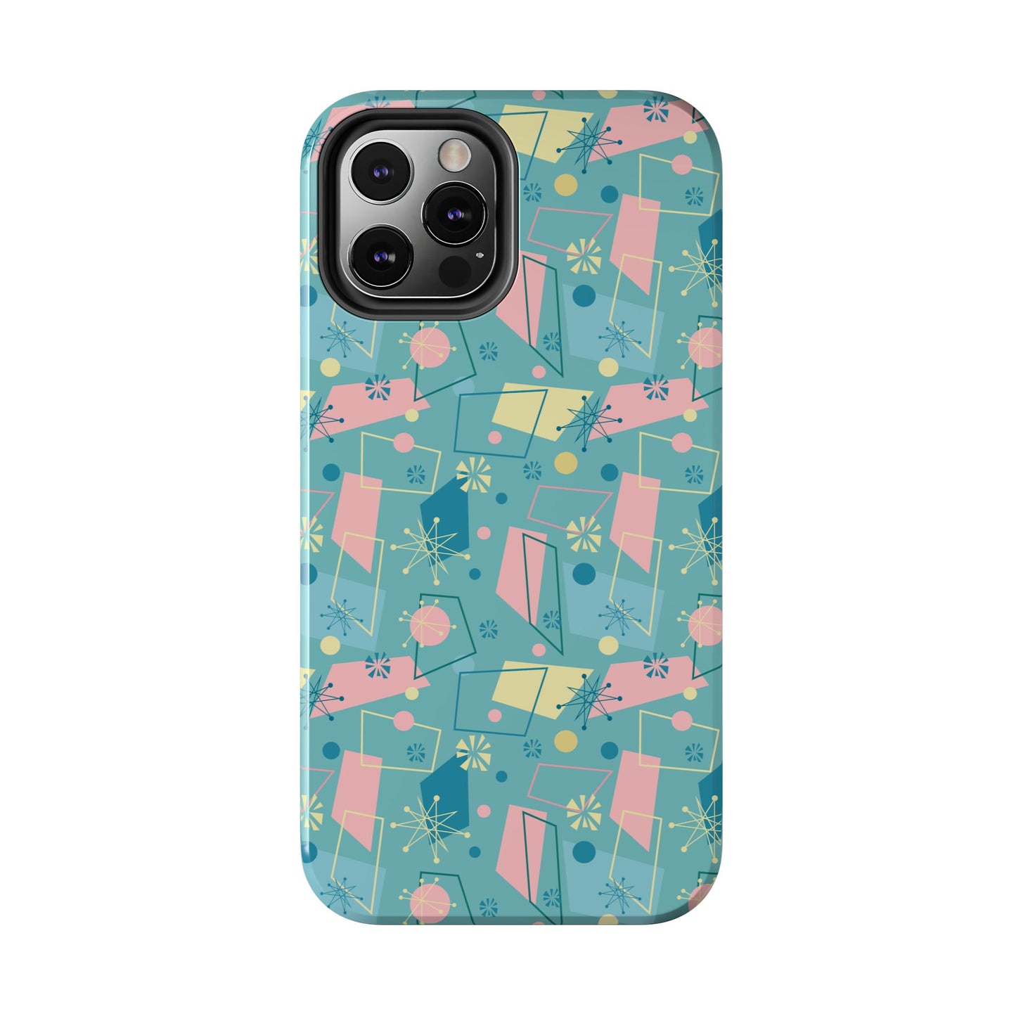 1950s Atomic Retro in Teal Tough iPhone Case