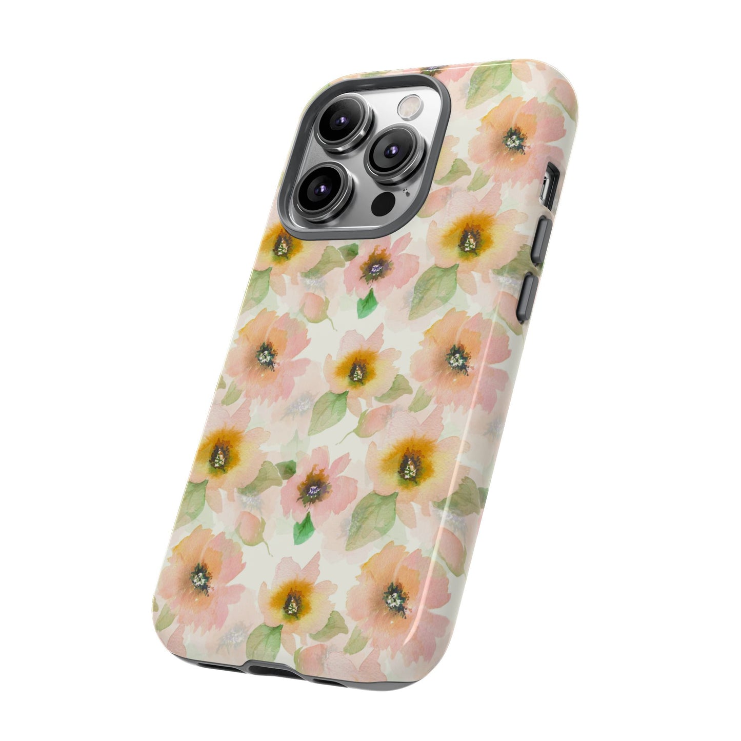 Soft Floral Pattern Tough Phone Cases