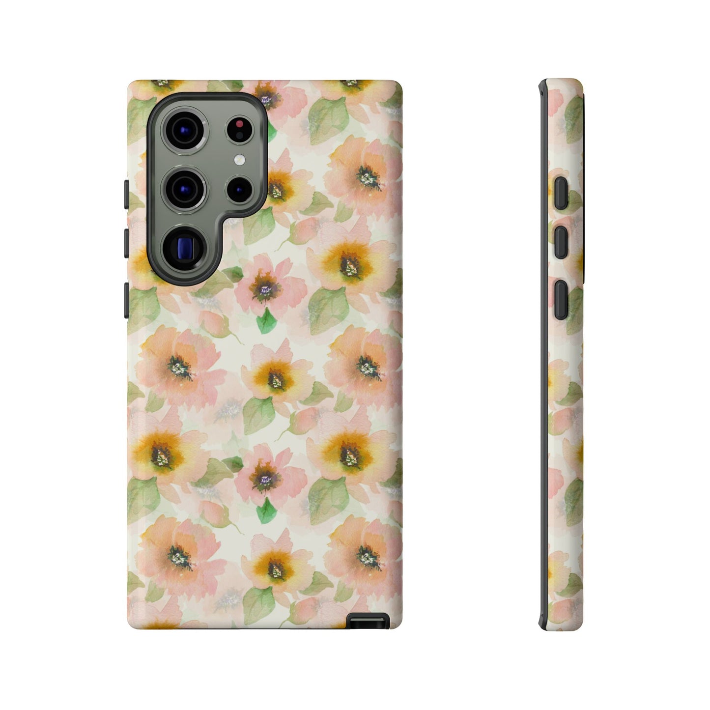 Soft Floral Pattern Tough Phone Cases