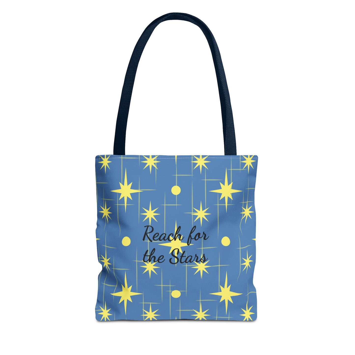 Reach for the Stars Tote Bag — Inspirational Star Pattern All-Over Print