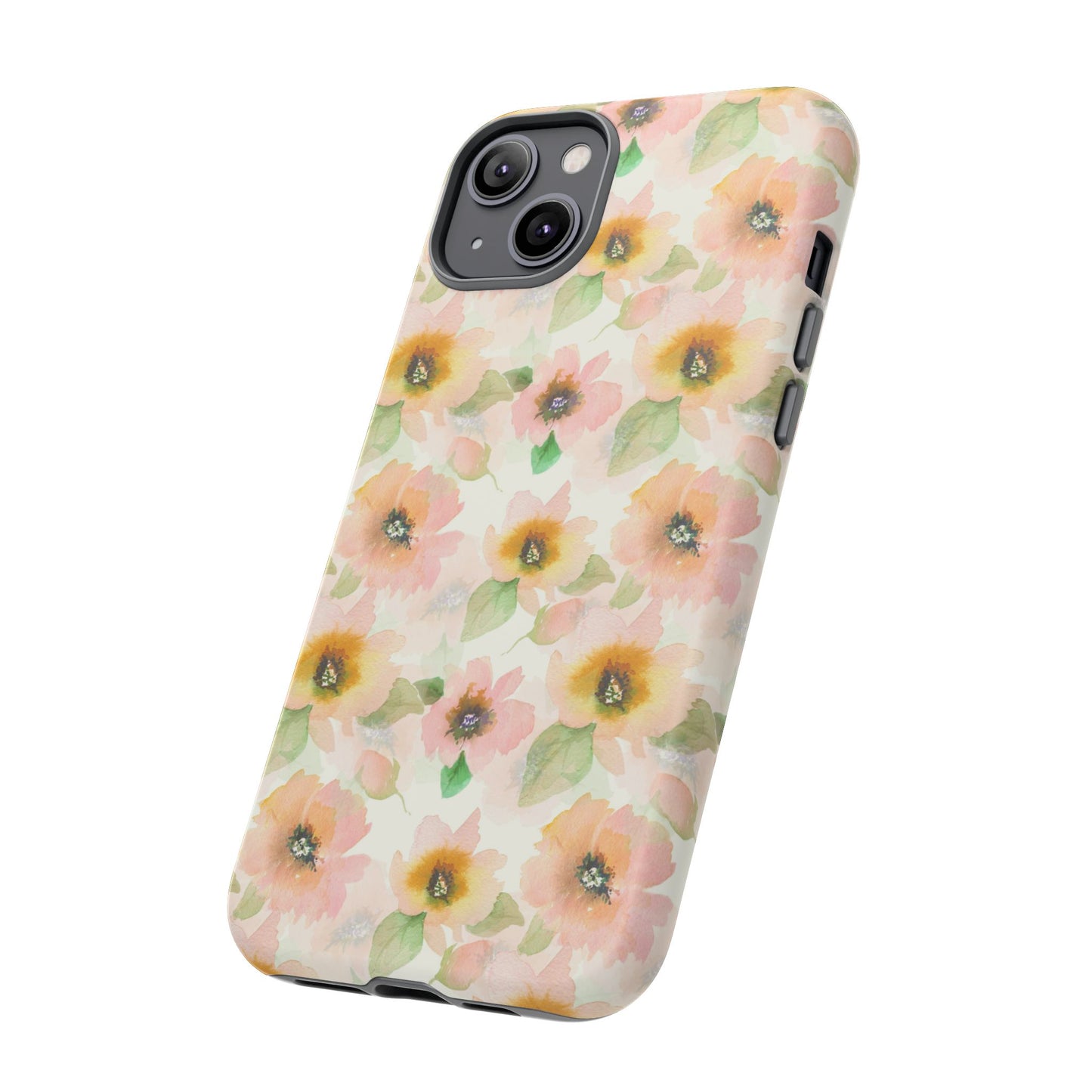 Soft Floral Pattern Tough Phone Cases