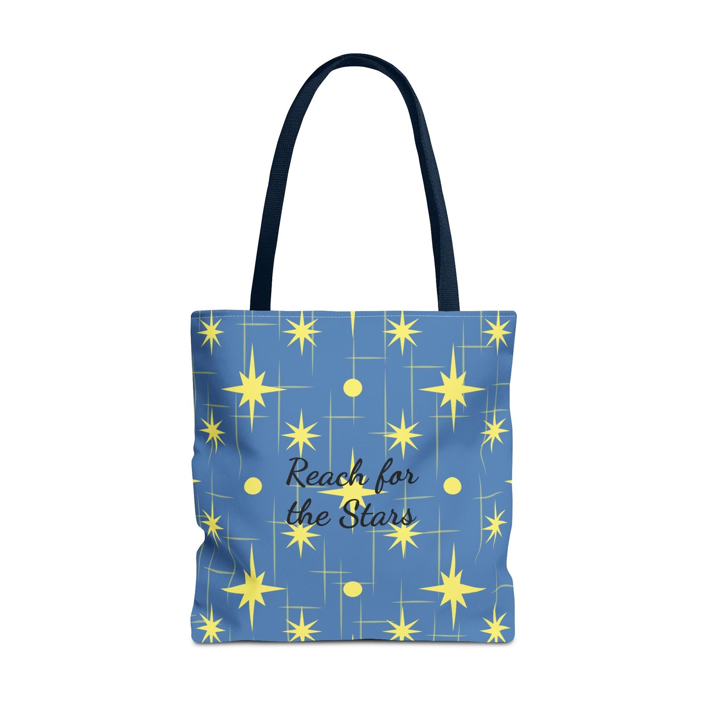 Reach for the Stars Tote Bag — Inspirational Star Pattern All-Over Print