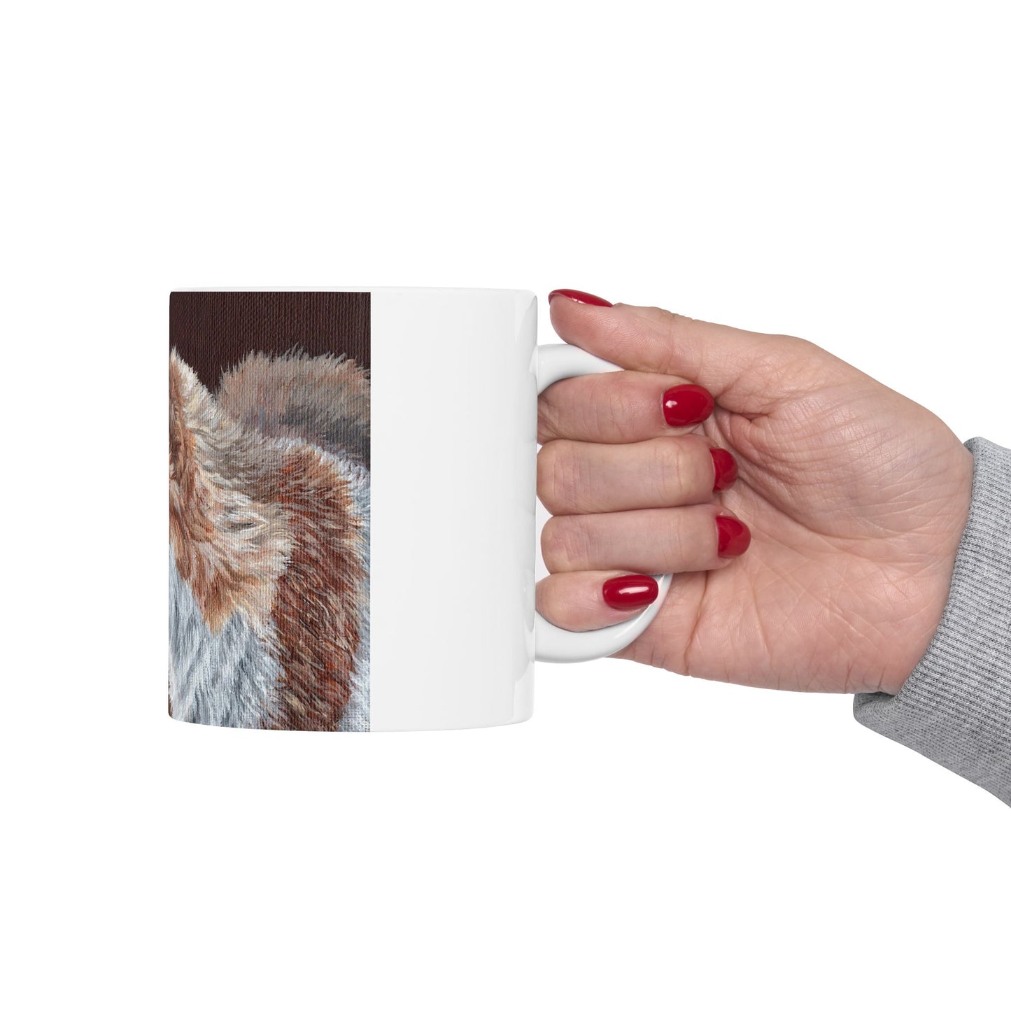 Fox Portrait Ceramic Mug — Rustic Woodland Coffee Cup (11oz & 15oz)