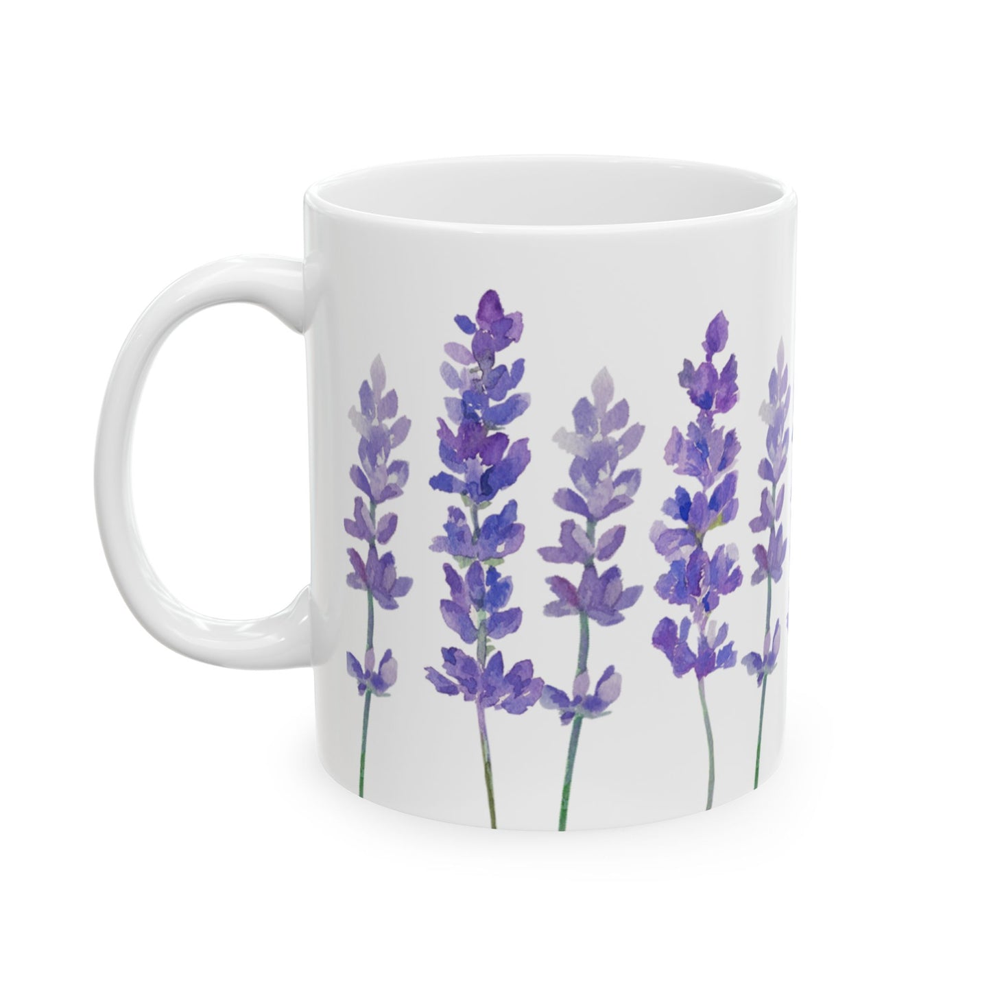 Lavender Flowers Ceramic Mug 11oz