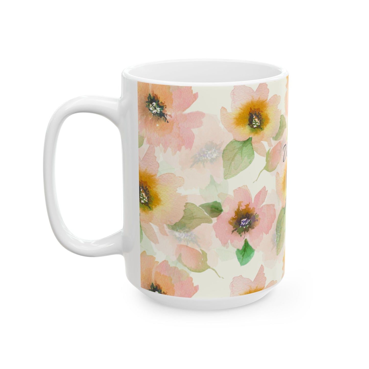 World's Best Mom Floral Ceramic Mug — Mother's Day Gift (11oz & 15oz)