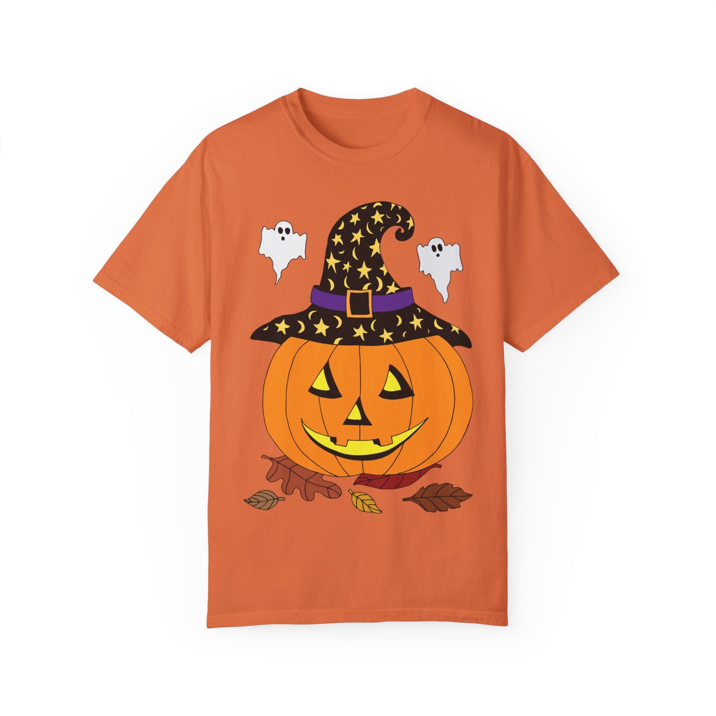 Halloween Jack O'Lantern Unisex Garment-Dyed T-shirt