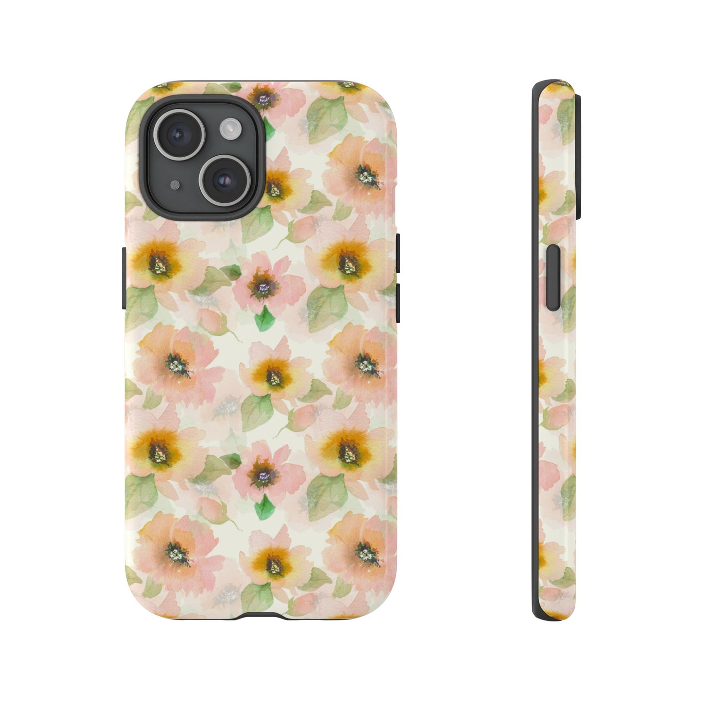 Soft Floral Pattern Tough Phone Cases