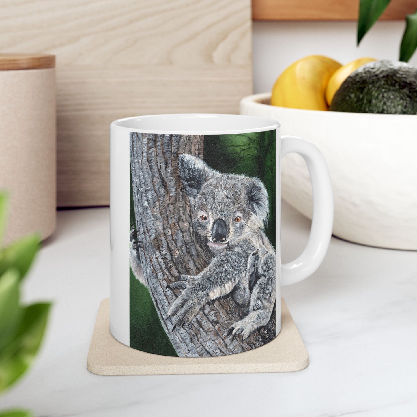 Koala Ceramic Mug — Cute Koala Coffee Cup (11oz, 15oz)