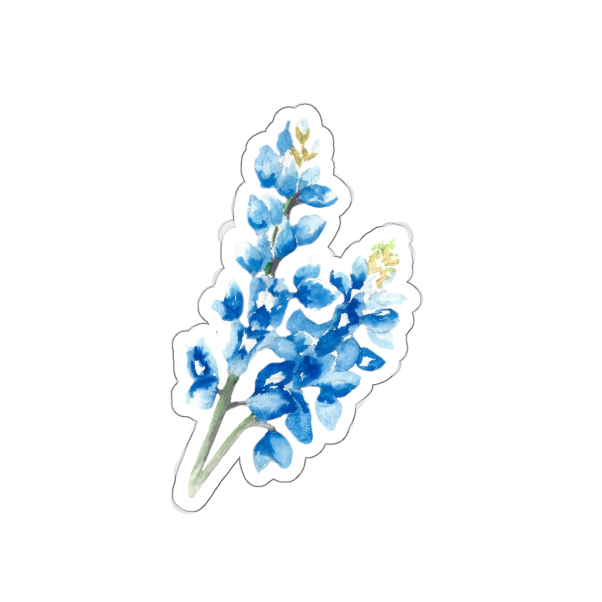 Watercolor Bluebonnet 4 Kiss-Cut Stickers