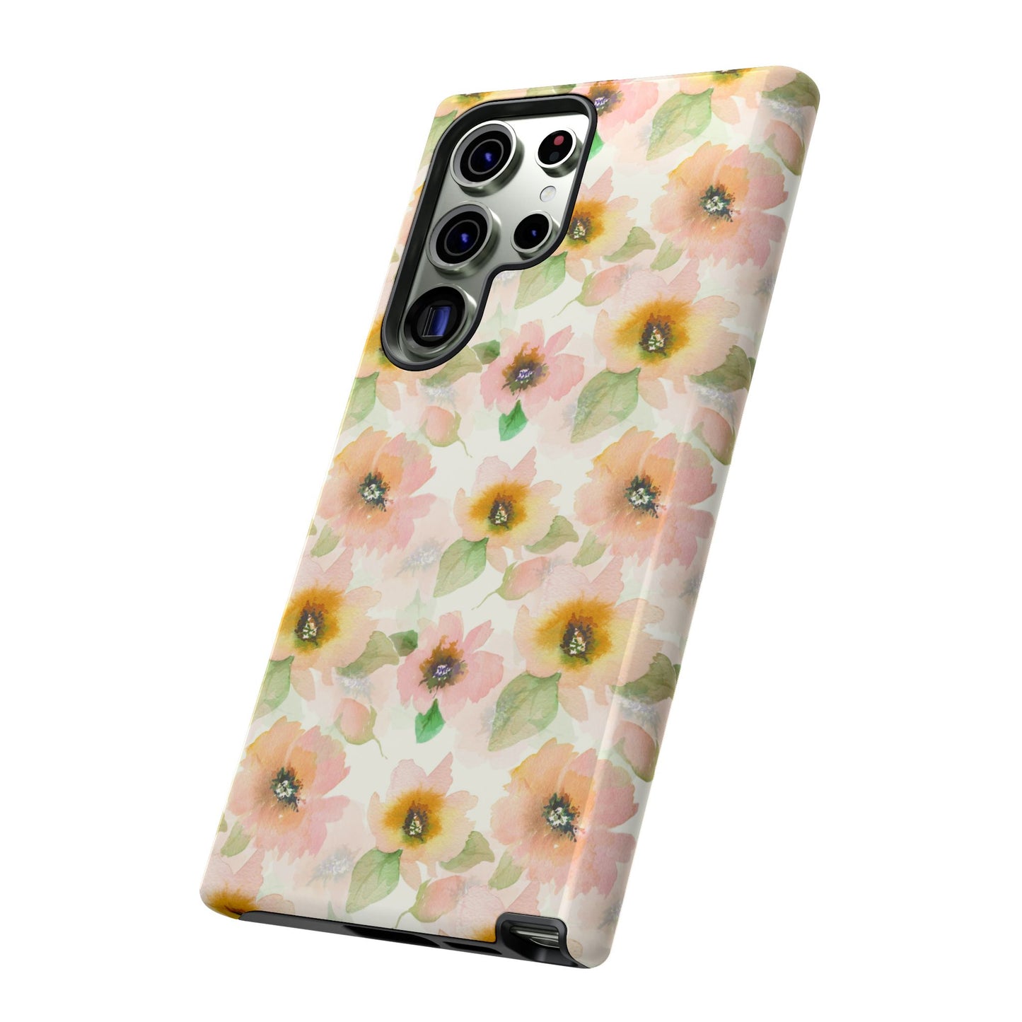 Soft Floral Pattern Tough Phone Cases