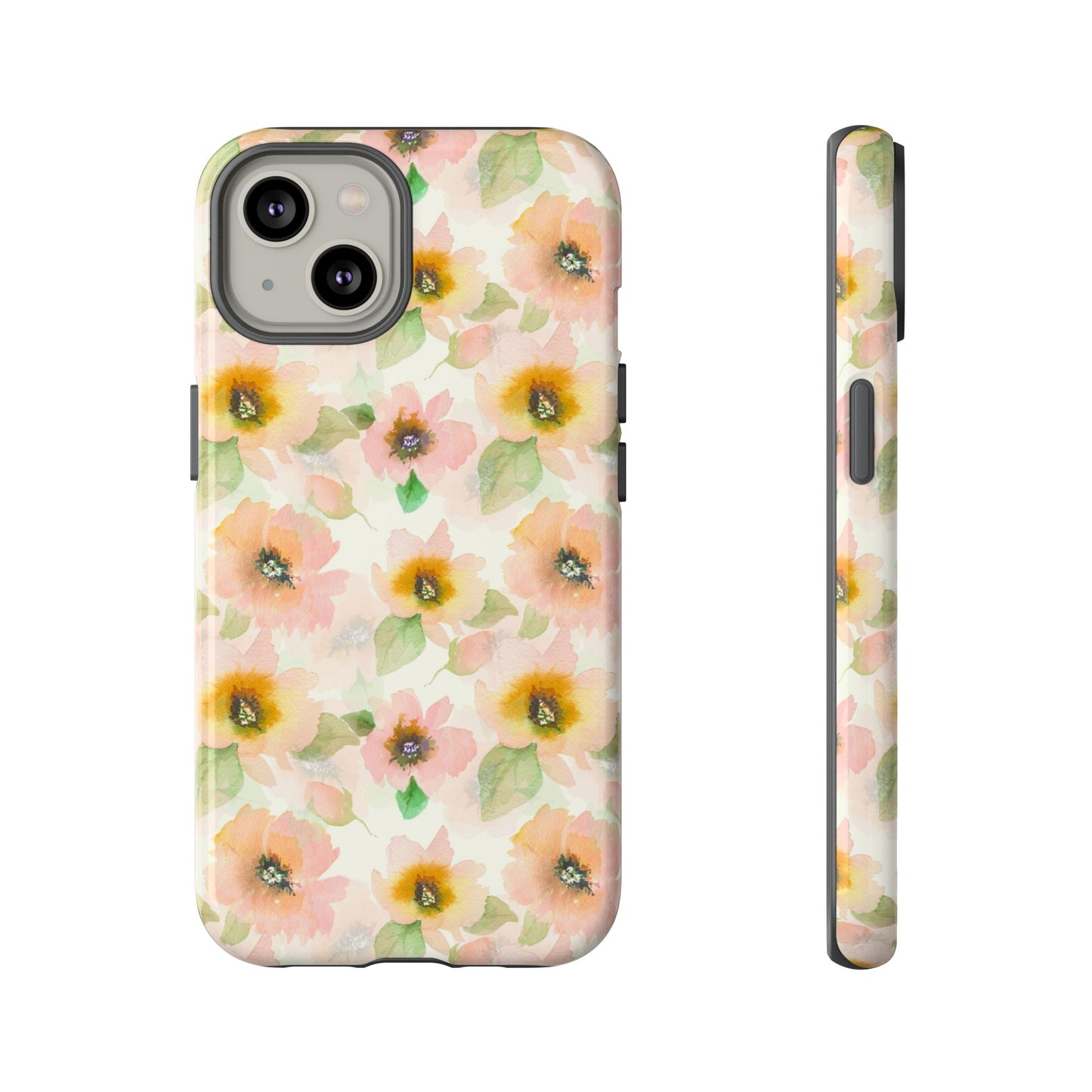 Soft Floral Pattern Tough Phone Cases