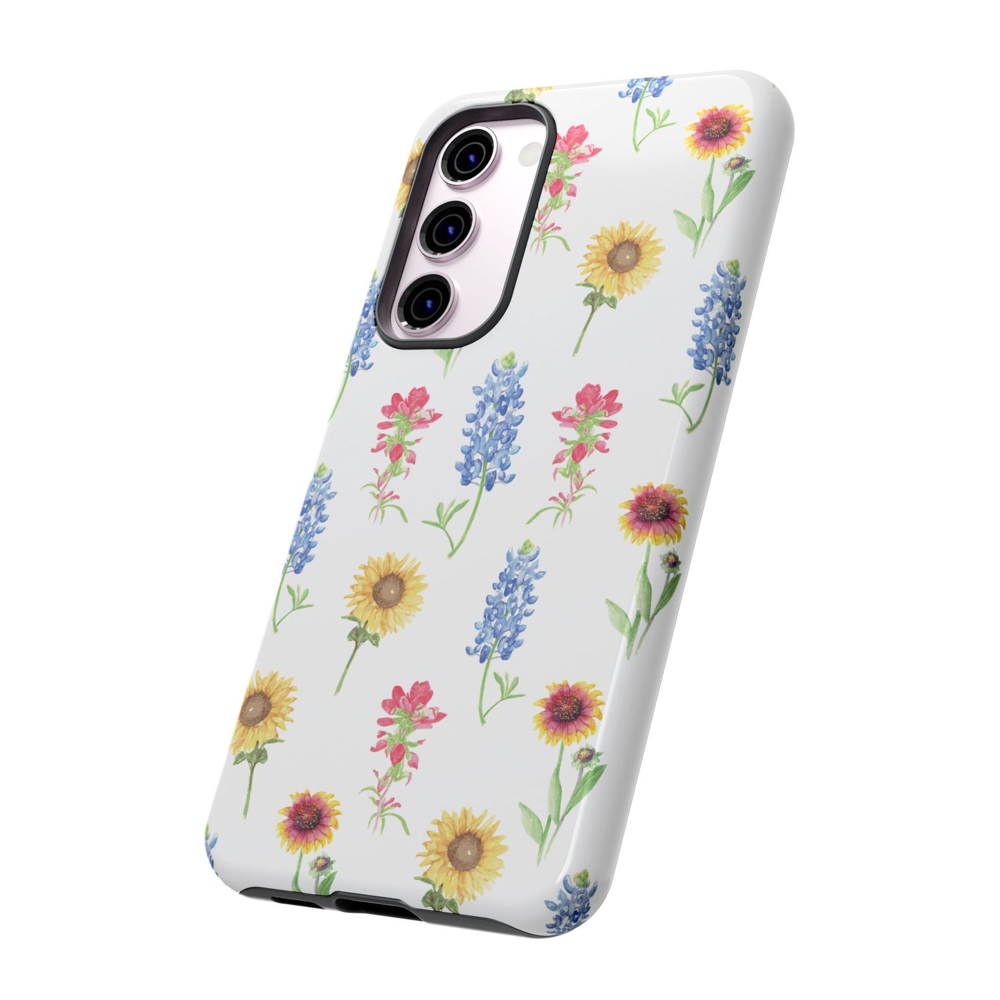 Texas Wildflower Pattern Tough Phone Cases