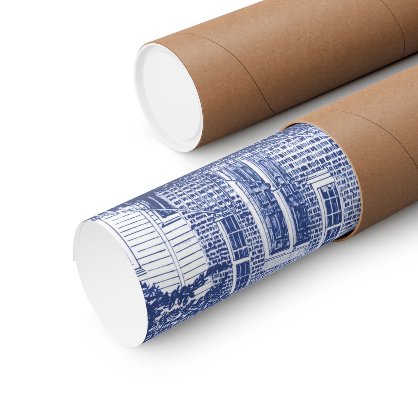 Colonial Williamsburg's Brick House Tavern in Blue Matte Horizontal Poster