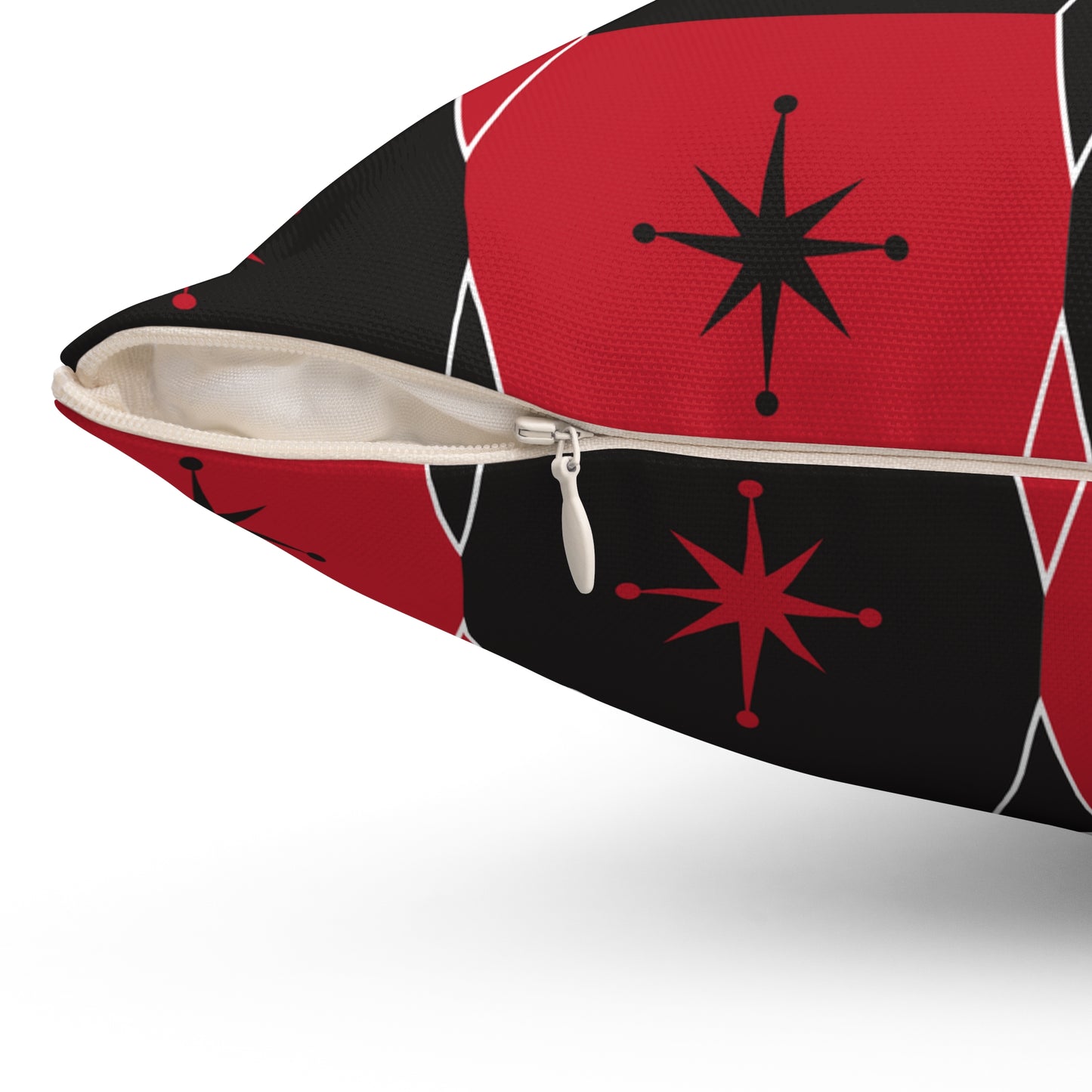 Mid-Century Star Geometric Throw Pillow