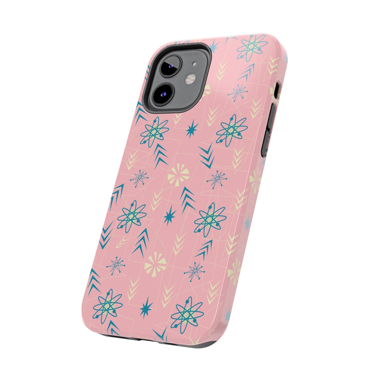 1950s Atomic Age Retro Tough iPhone Case in Pink