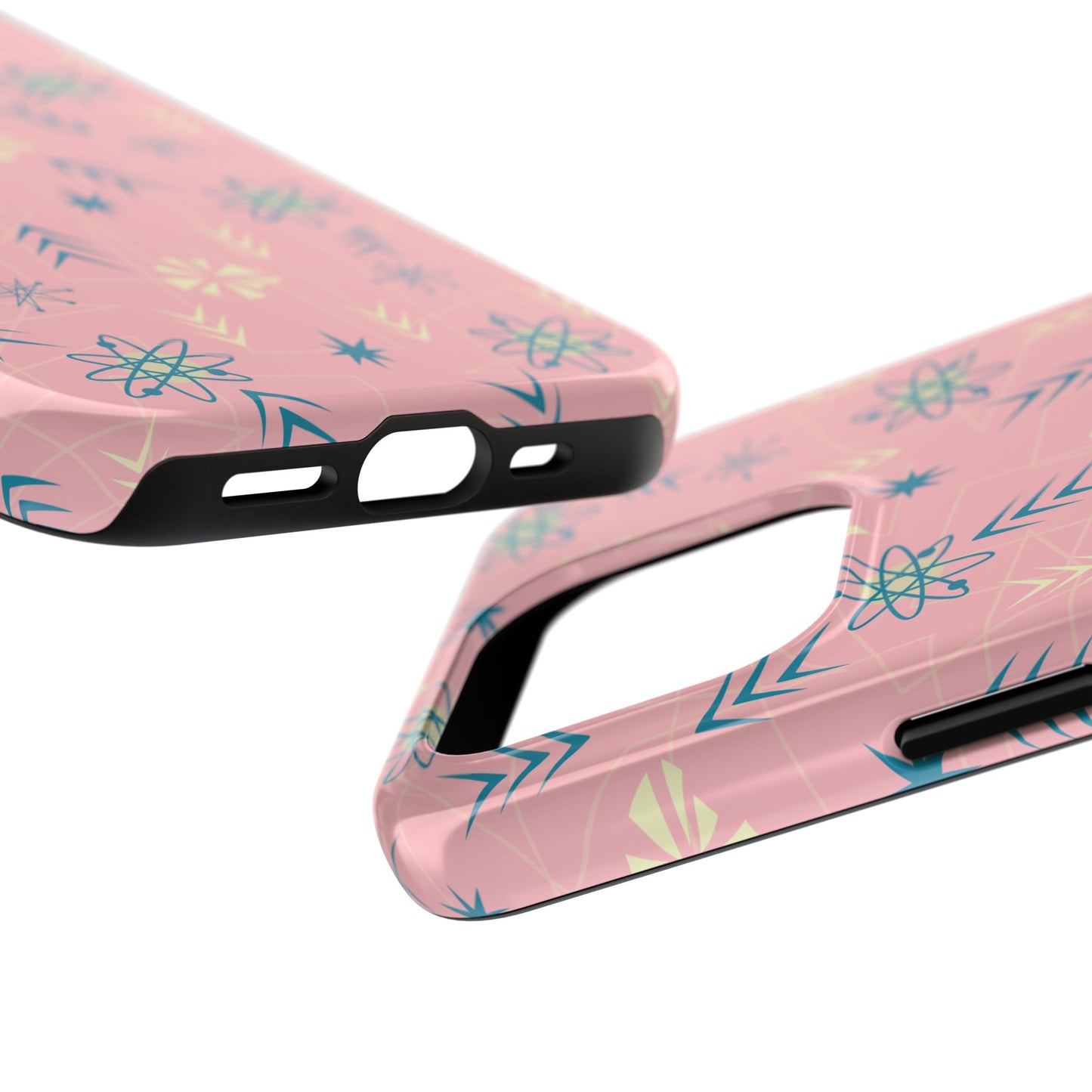 1950s Atomic Age Retro Tough iPhone Case in Pink