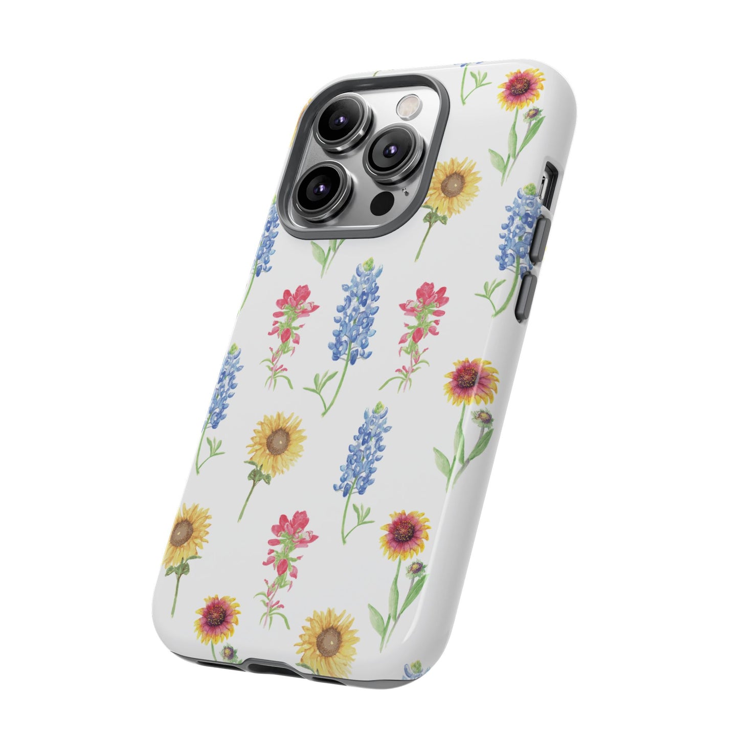 Texas Wildflower Pattern Tough Phone Cases