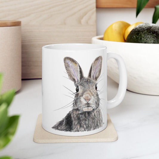 Rabbit Ceramic Mug, (11oz, 15oz)