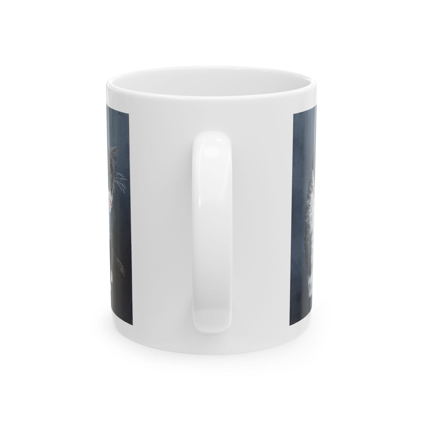 Ceramic Mug - Tuxedo Kitten Coffee Mug (11oz/15oz)