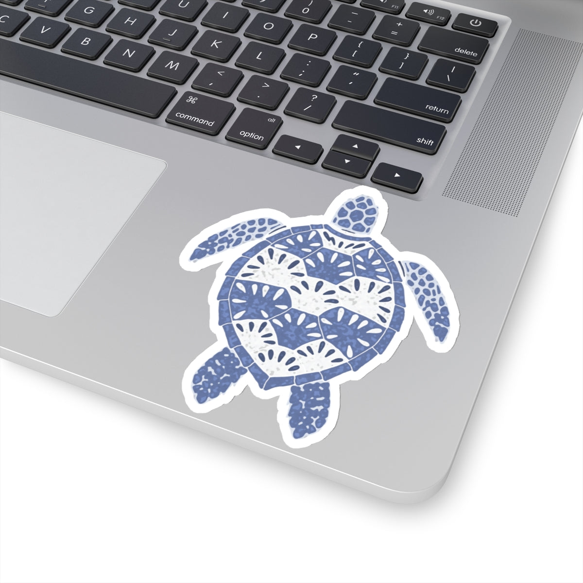 Stylized Sea Turtle Kiss-Cut Stickers