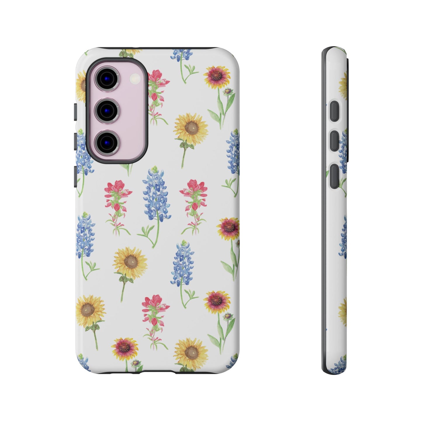 Texas Wildflower Pattern Tough Phone Cases