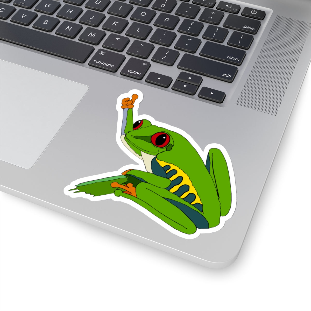 Red Eyed Tree Frog Thumbs Up Kiss-Cut Stickers