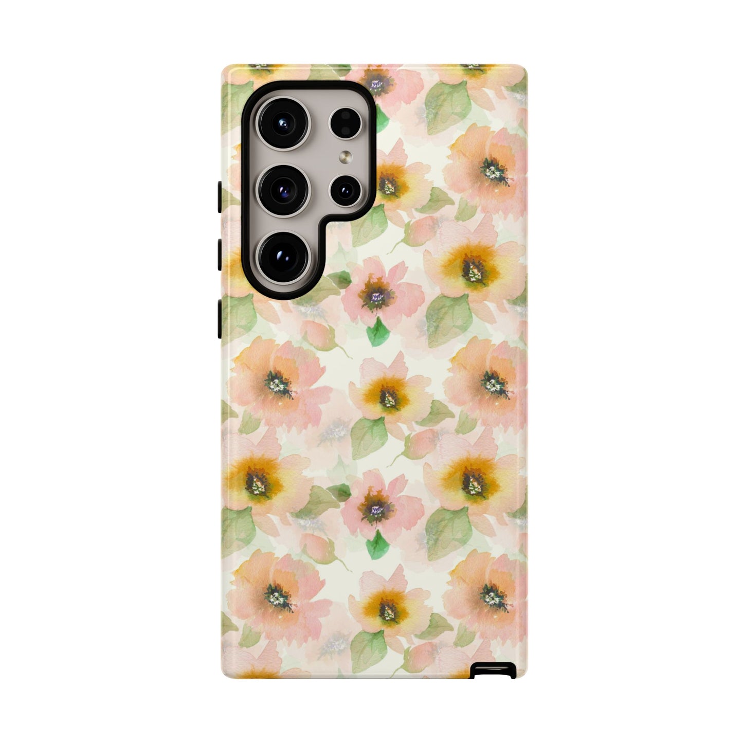 Soft Floral Pattern Tough Phone Cases