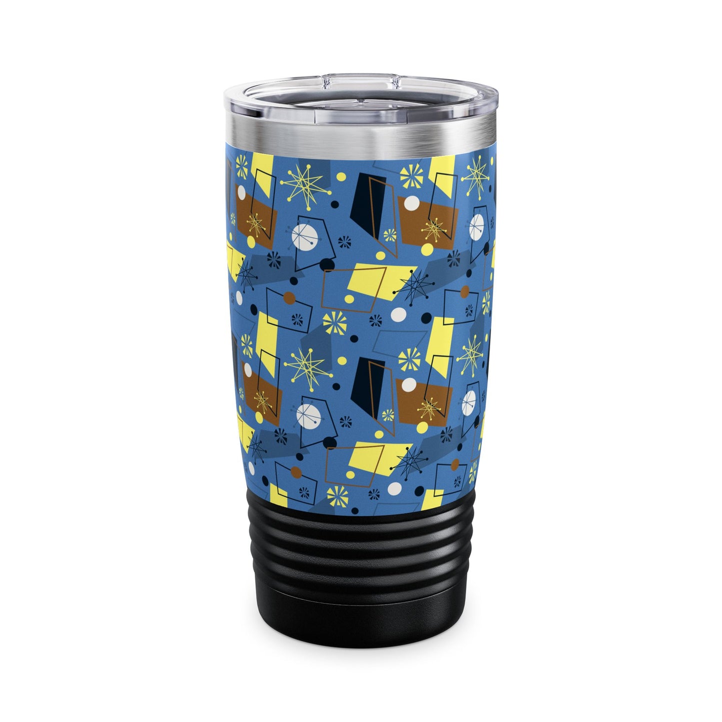 20oz Ringneck Tumbler — Mid-Century Retro Atomic Pattern