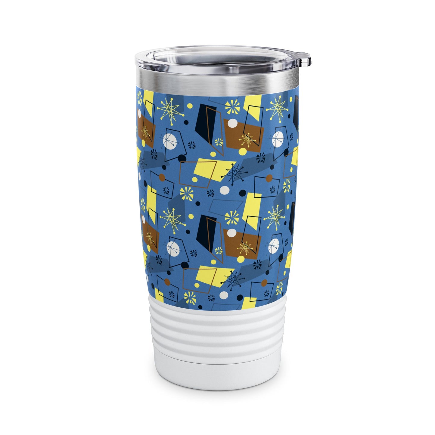 20oz Ringneck Tumbler — Mid-Century Retro Atomic Pattern